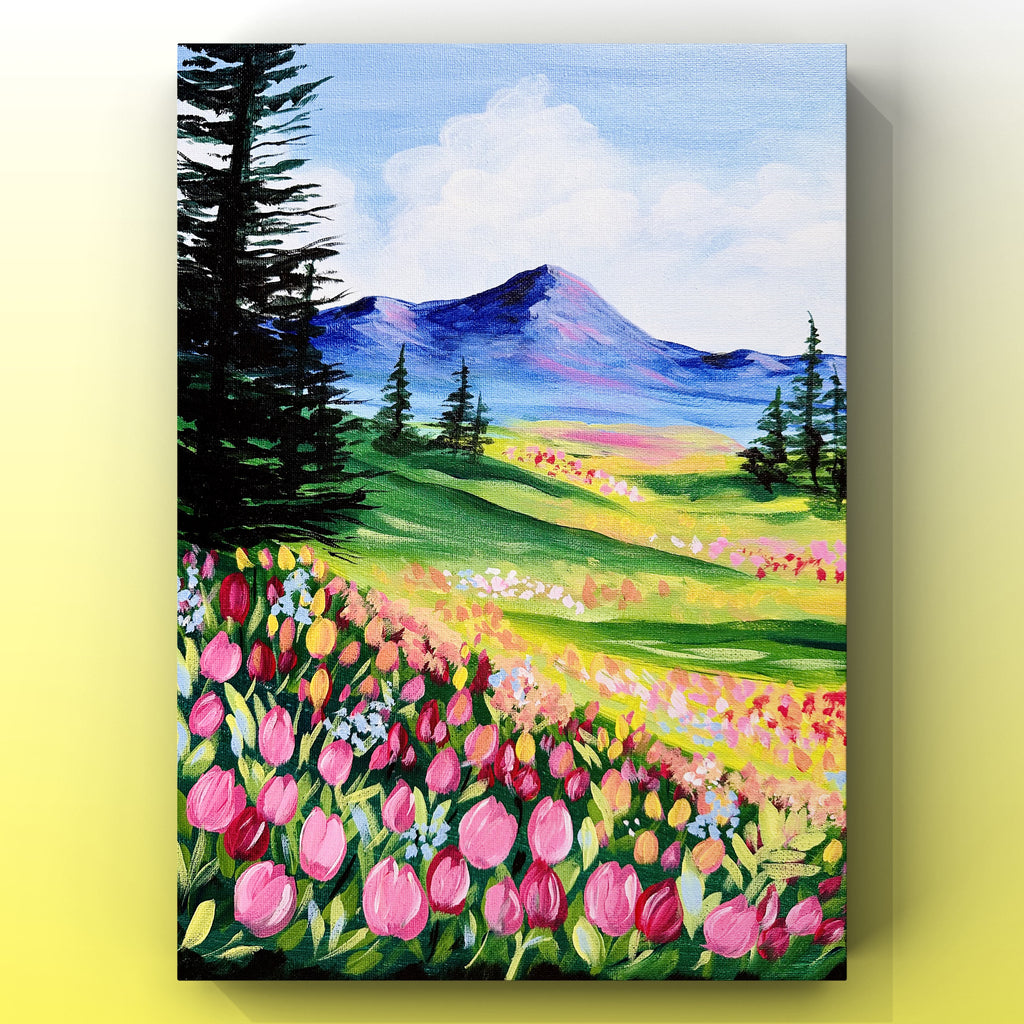 Dreamy Tulip Field