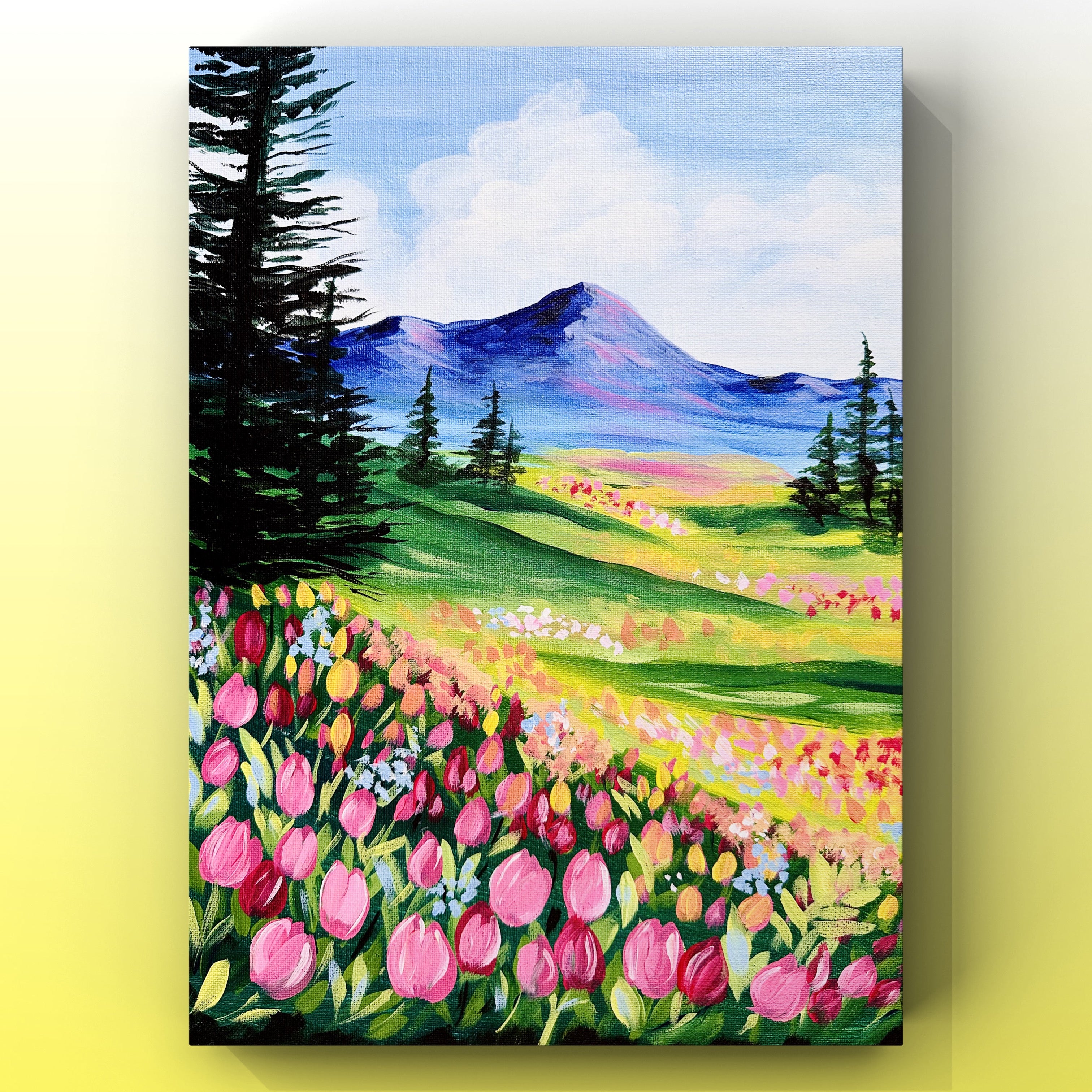 Dreamy Tulip Field