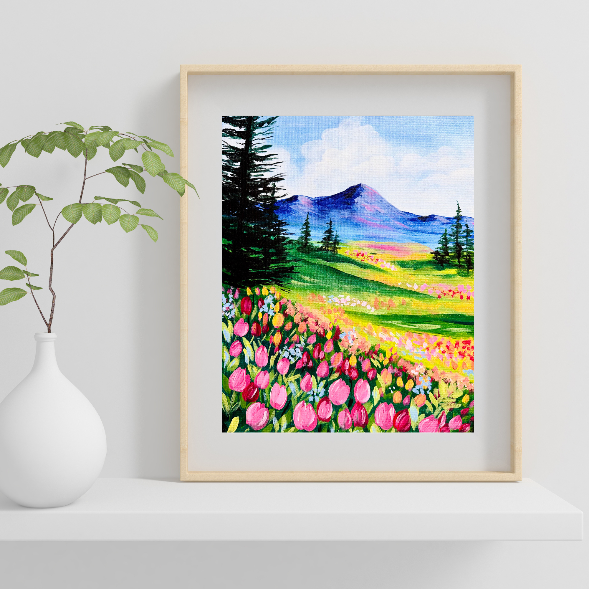 Dreamy Tulip Field